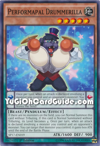 Yu-Gi-Oh Card: Performapal Drummerilla