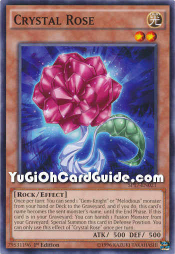 Yu-Gi-Oh Card: Crystal Rose