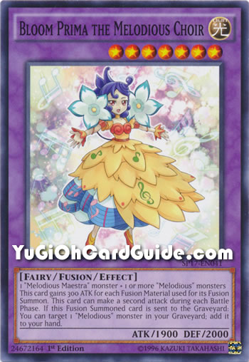 Yu-Gi-Oh Card: Bloom Prima the Melodious Choir