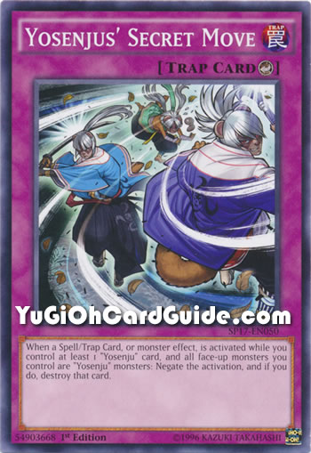 Yu-Gi-Oh Card: Yosenjus' Secret Move