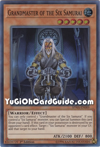 Yu-Gi-Oh Card: Grandmaster of the Six Samurai