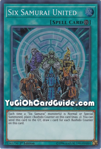 Yu-Gi-Oh Card: Six Samurai United