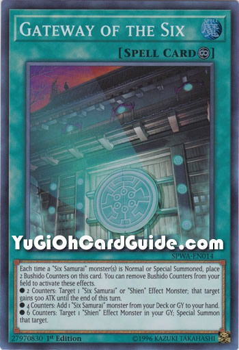 Yu-Gi-Oh Card: Gateway of the Six
