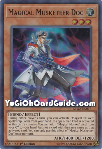 Yu-Gi-Oh Card: Magical Musketeer Doc