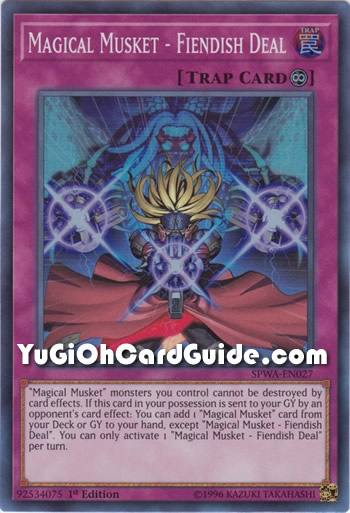 Yu-Gi-Oh Card: Magical Musket - Fiendish Deal