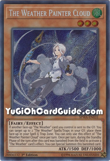 Yu-Gi-Oh Card: The Weather Painter Cloud