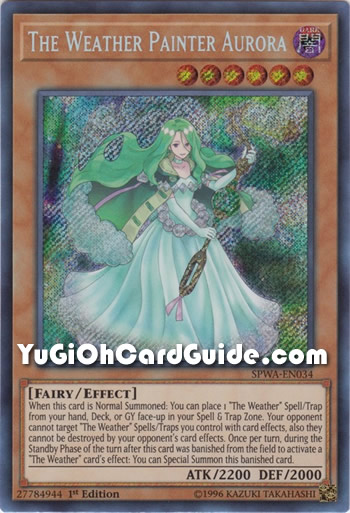 Yu-Gi-Oh Card: The Weather Painter Aurora