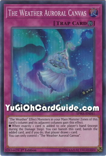 Yu-Gi-Oh Card: The Weather Auroral Canvas
