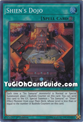 Yu-Gi-Oh Card: Shien's Dojo