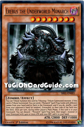Yu-Gi-Oh Card: Erebus the Underworld Monarch