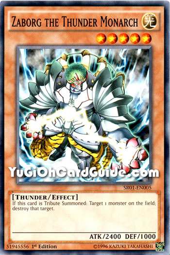 Yu-Gi-Oh Card: Zaborg the Thunder Monarch
