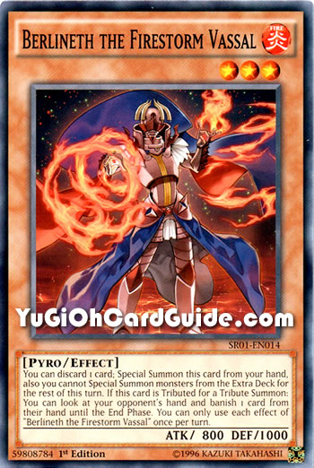 Yu-Gi-Oh Card: Berlineth the Firestorm Vassal