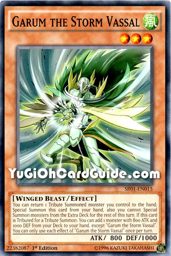 Yu-Gi-Oh Card: Garum the Storm Vassal