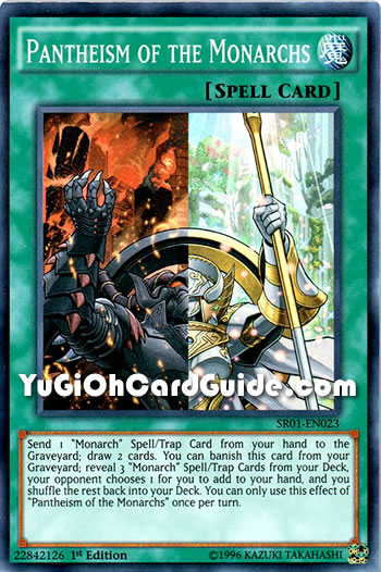 Yu-Gi-Oh Card: Pantheism of the Monarchs
