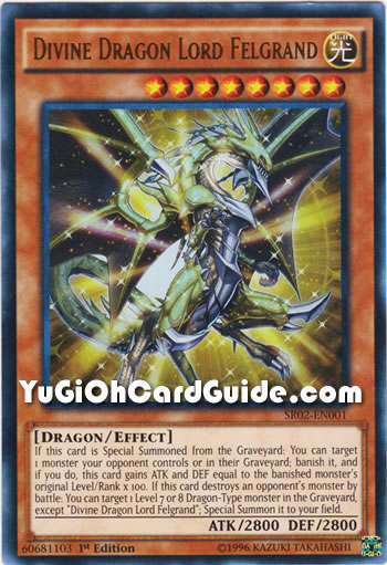 Yu-Gi-Oh Card: Divine Dragon Lord Felgrand