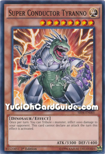 Yu-Gi-Oh Card: Super Conductor Tyranno