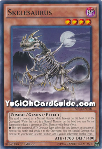 Yu-Gi-Oh Card: Skelesaurus