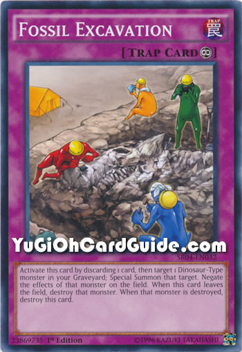 Yu-Gi-Oh Card: Fossil Excavation