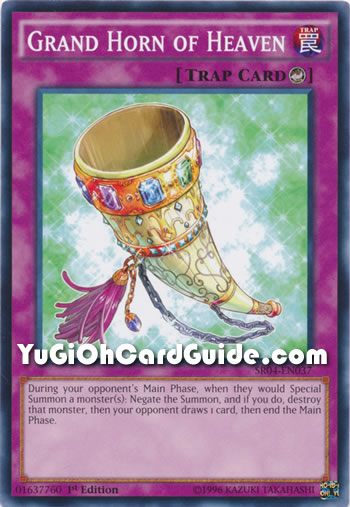 Yu-Gi-Oh Card: Grand Horn of Heaven