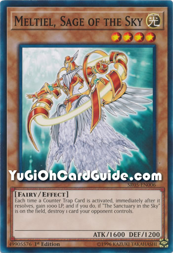 Yu-Gi-Oh Card: Meltiel, Sage of the Sky