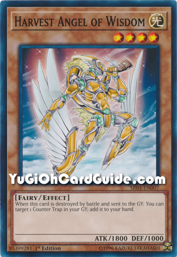 Yu-Gi-Oh Card: Harvest Angel of Wisdom