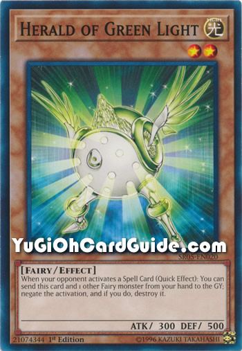 Yu-Gi-Oh Card: Herald of Green Light