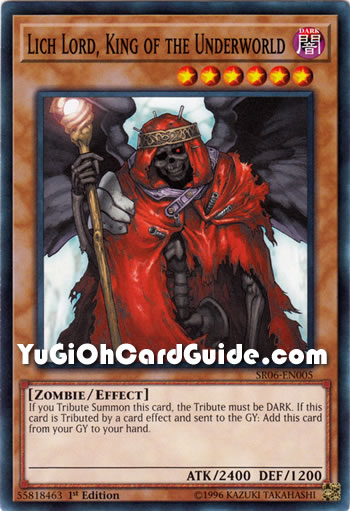 Yu-Gi-Oh Card: Lich Lord, King of the Underworld