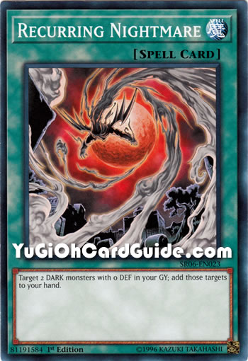Yu-Gi-Oh Card: Recurring Nightmare