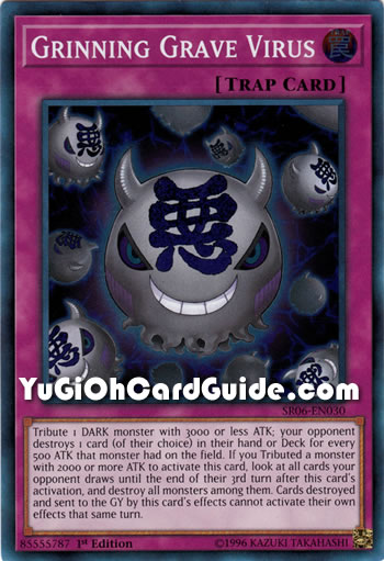 Yu-Gi-Oh Card: Grinning Grave Virus
