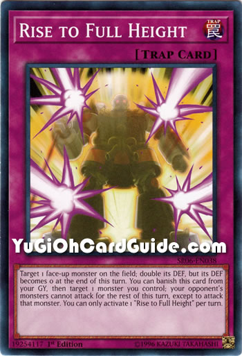 Yu-Gi-Oh Card: Rise to Full Height
