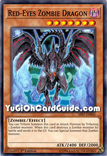Yu-Gi-Oh Card: Red-Eyes Zombie Dragon