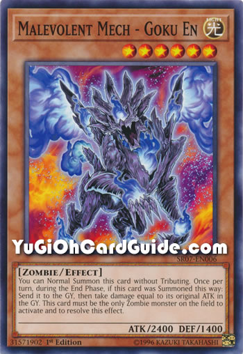 Yu-Gi-Oh Card: Malevolent Mech - Goku En