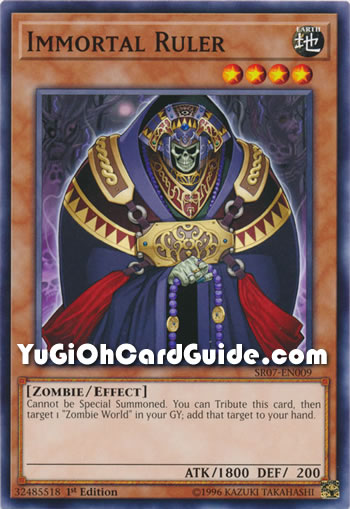 Yu-Gi-Oh Card: Immortal Ruler