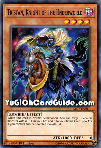 Yu-Gi-Oh Card: Tristan, Knight of the Underworld