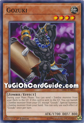 Yu-Gi-Oh Card: Gozuki