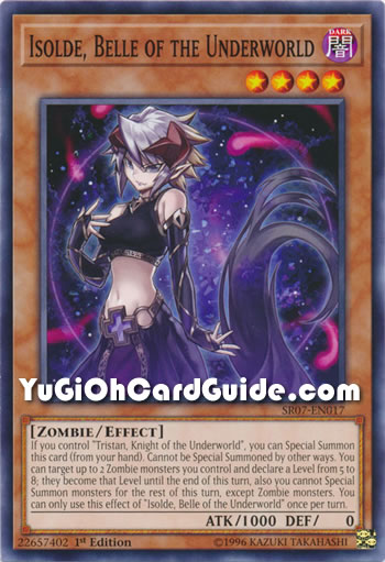Yu-Gi-Oh Card: Isolde, Belle of the Underworld