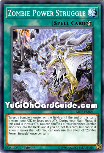 Yu-Gi-Oh Card: Zombie Power Struggle