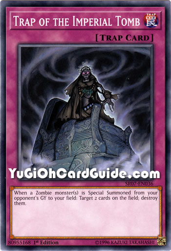 Yu-Gi-Oh Card: Trap of the Imperial Tomb