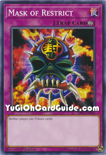 Yu-Gi-Oh Card: Mask of Restrict
