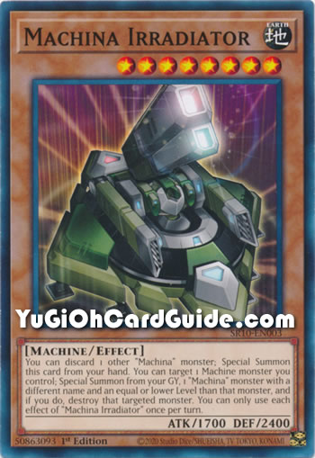 Yu-Gi-Oh Card: Machina Irradiator