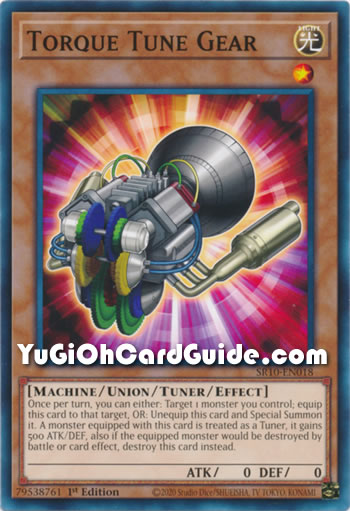 Yu-Gi-Oh Card: Torque Tune Gear