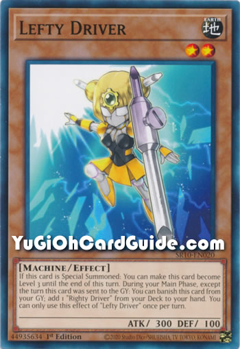 Yu-Gi-Oh Card: Lefty Driver