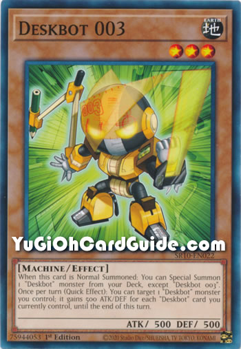Yu-Gi-Oh Card: Deskbot 003