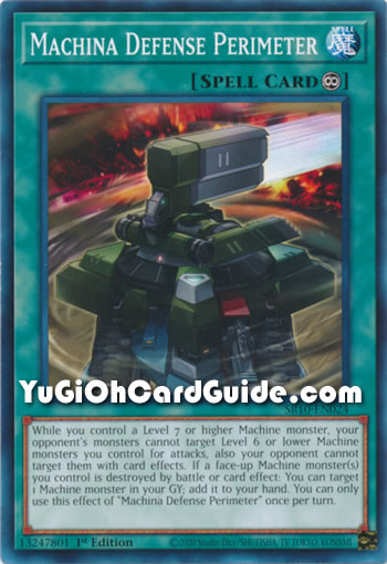 Yu-Gi-Oh Card: Machina Defense Perimeter