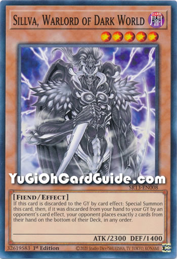 Yu-Gi-Oh Card: Sillva, Warlord of Dark World