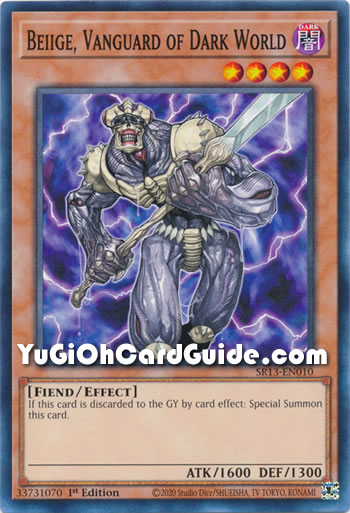 Yu-Gi-Oh Card: Beiige, Vanguard of Dark World