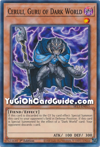 Yu-Gi-Oh Card: Ceruli, Guru of Dark World