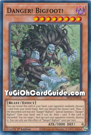 Yu-Gi-Oh Card: Danger! Bigfoot!