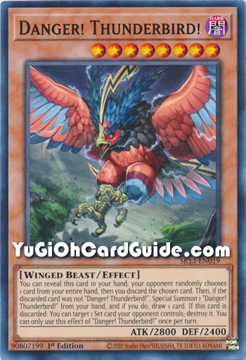 Yu-Gi-Oh Card: Danger! Thunderbird!