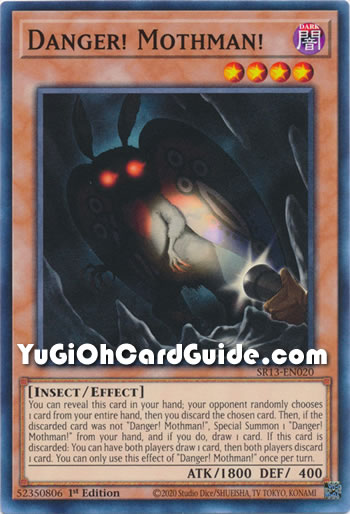 Yu-Gi-Oh Card: Danger! Mothman!
